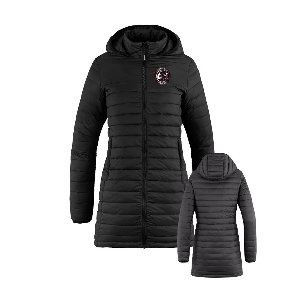 Ravens Long Puffy Jacket - Ladies
