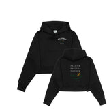 Killarney Skating Club Unisex Drop Shoulder Cropped Hoodie - Left Chest & Back Logo