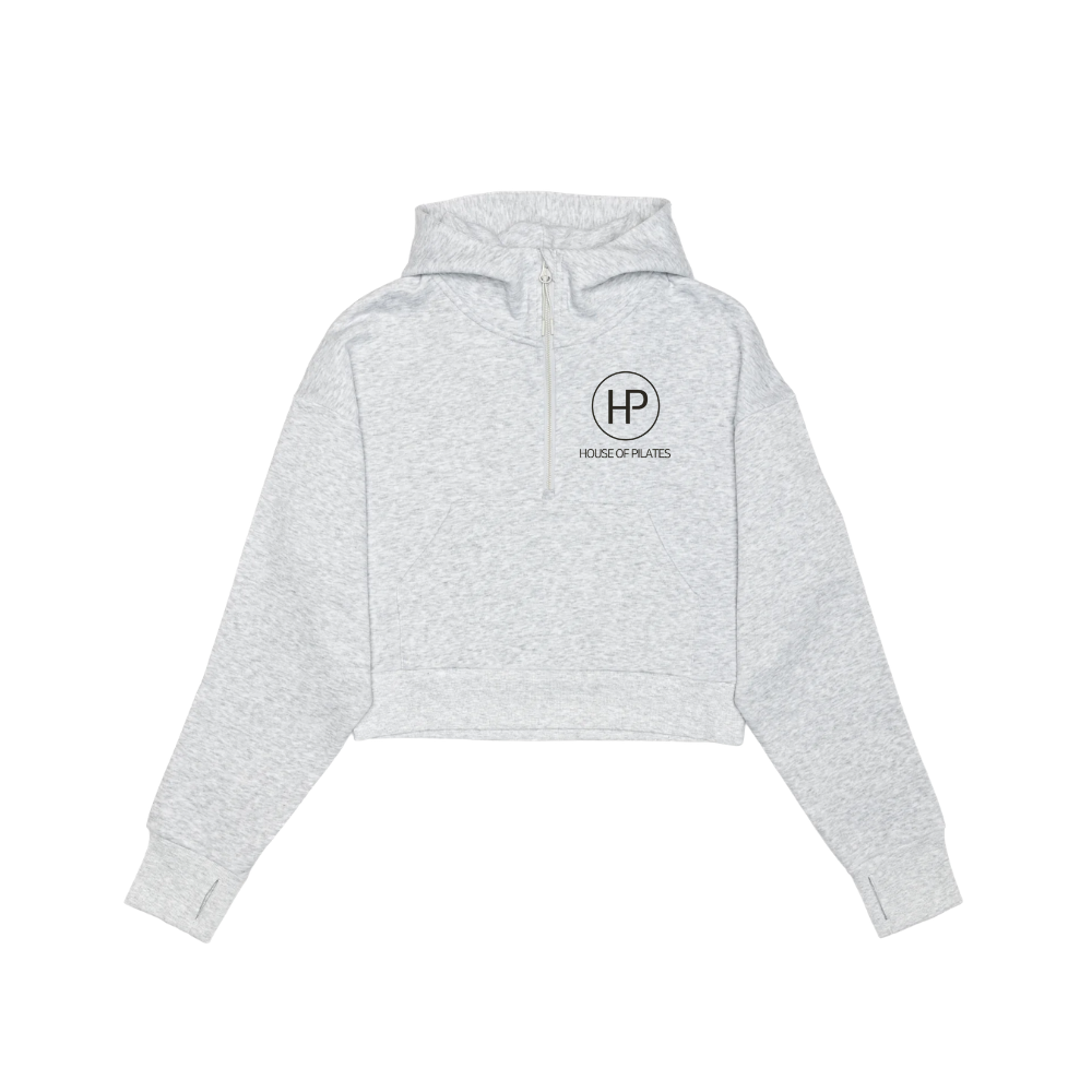 2 Zip Hoodie - Cropped - Embroidered Left Chest Logo
