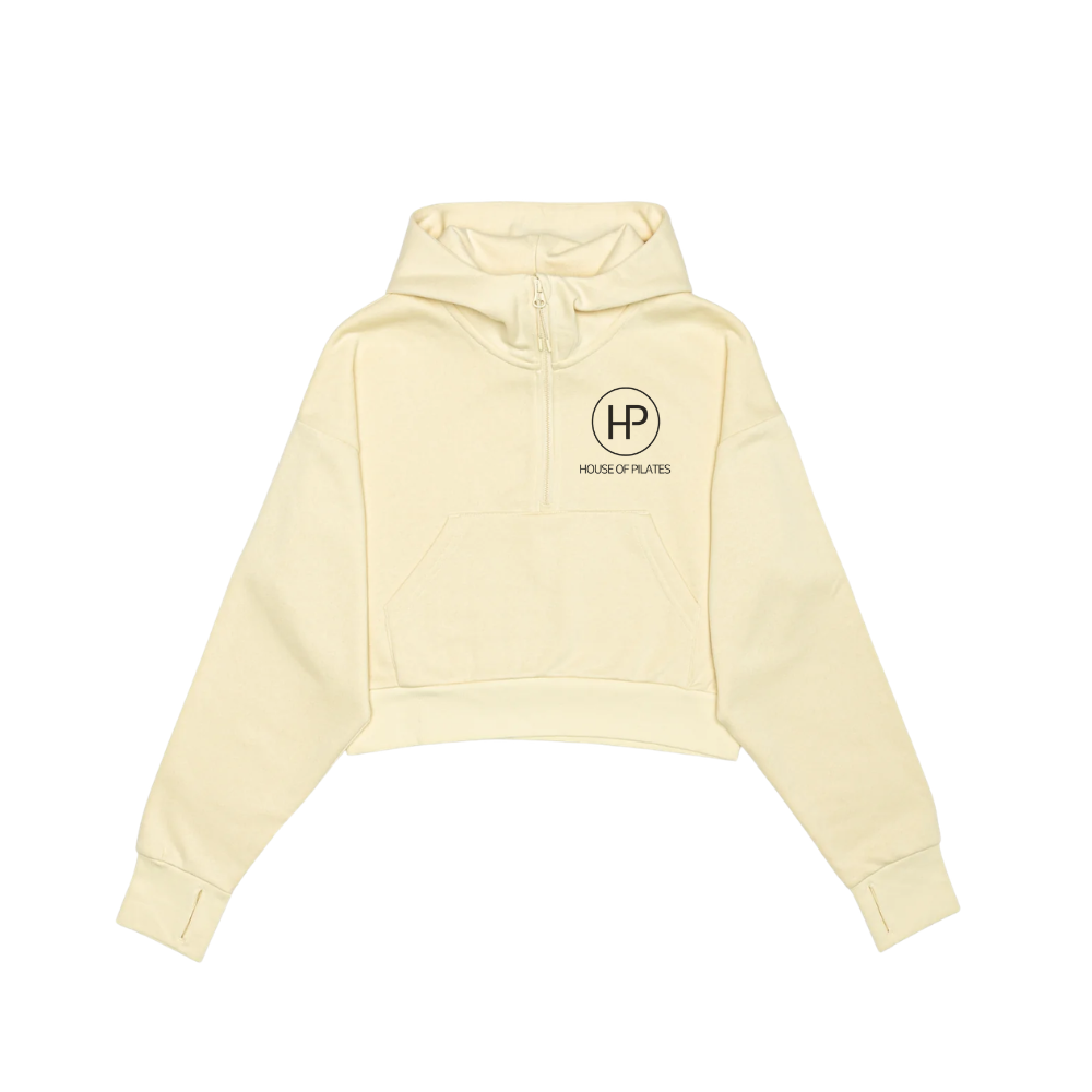 2 Zip Hoodie - Cropped - Embroidered Left Chest Logo
