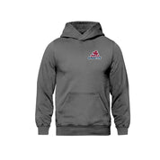 Delta Ringette Vintage Wash Hoodie - Embroidered Left Chest Logo - Adult