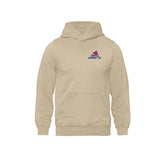Delta Ringette Vintage Wash Hoodie - Embroidered Left Chest Logo - Adult