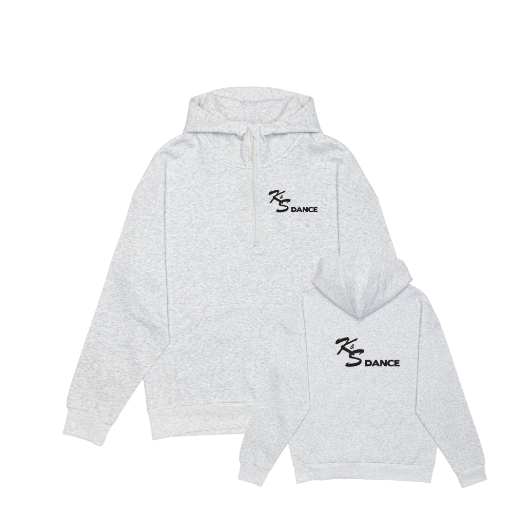 K & S Dance Unisex Drop Shoulder 1/2 Zip Hoodie