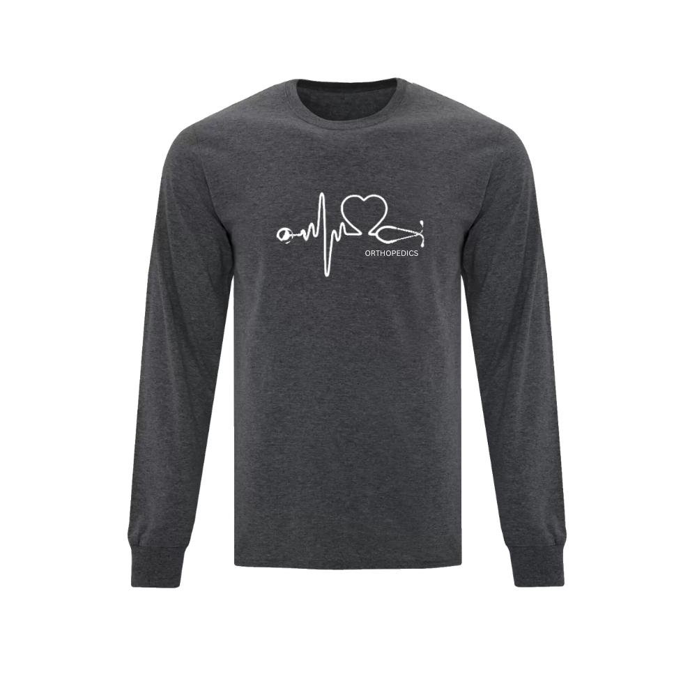 Orthopedics Stethoscope Pulse Long Sleeve T-shirt - Unisex
