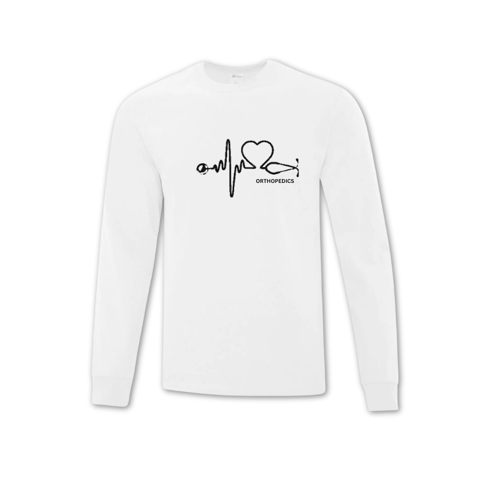 Orthopedics Stethoscope Pulse Long Sleeve T-shirt - Unisex