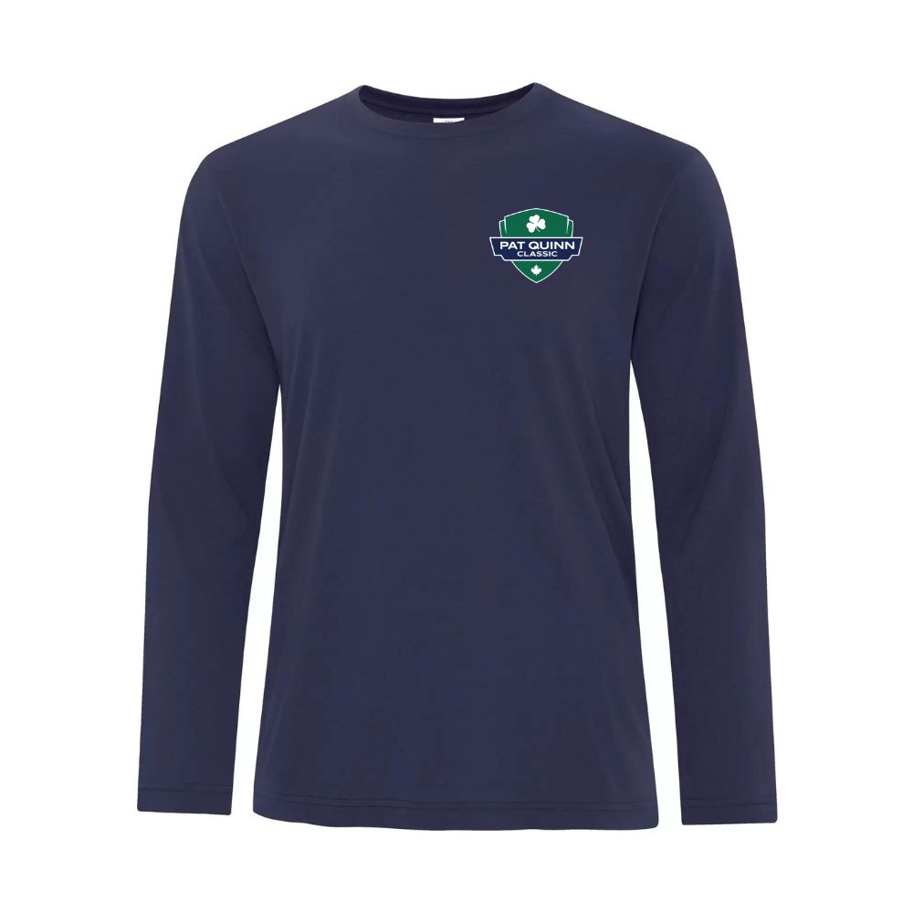 PQC Pro Spun Long Sleeve Left Chest Logo Dryfit