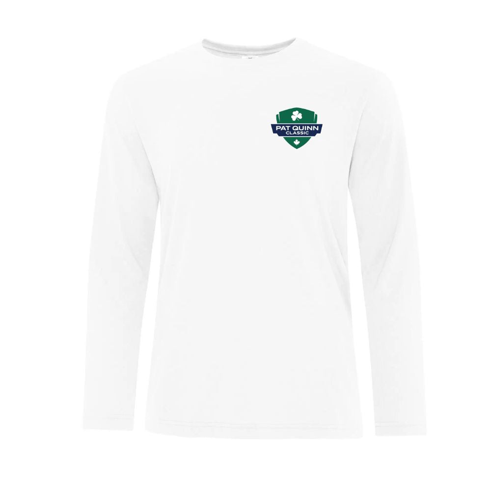 PQC Pro Spun Long Sleeve Left Chest Logo Dryfit