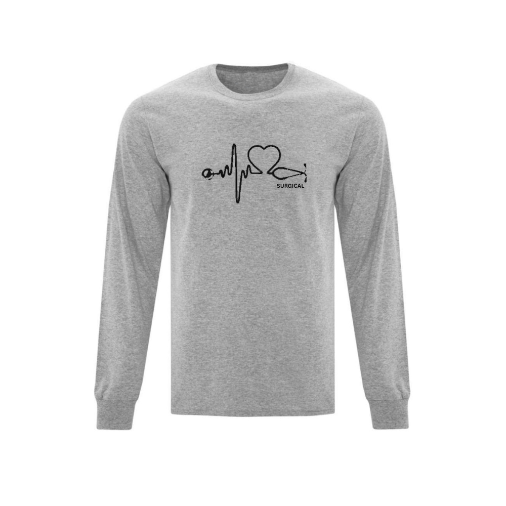 Surgical Stethoscope Pulse Long Sleeve T-shirt - Unisex