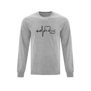 Surgical Stethoscope Pulse Long Sleeve T-shirt - Unisex