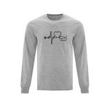 Surgical Stethoscope Pulse Long Sleeve T-shirt - Unisex