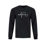 Surgical Stethoscope Pulse Long Sleeve T-shirt - Unisex