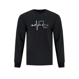 Surgical Stethoscope Pulse Long Sleeve T-shirt - Unisex