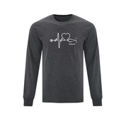 Surgical Stethoscope Pulse Long Sleeve T-shirt - Unisex