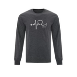 Surgical Stethoscope Pulse Long Sleeve T-shirt - Unisex