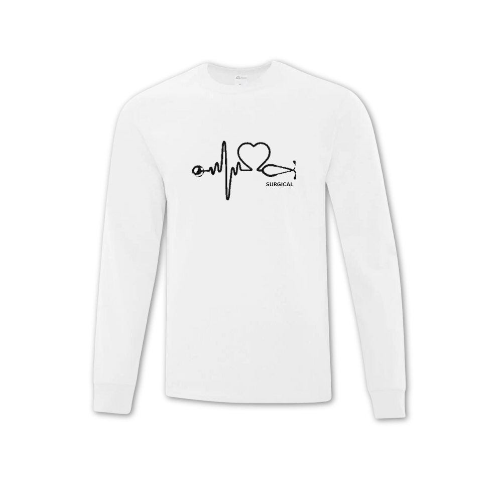 Surgical Stethoscope Pulse Long Sleeve T-shirt - Unisex