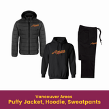 Aeros Package - Puffy Jacket, Hoodie, Sweatpants