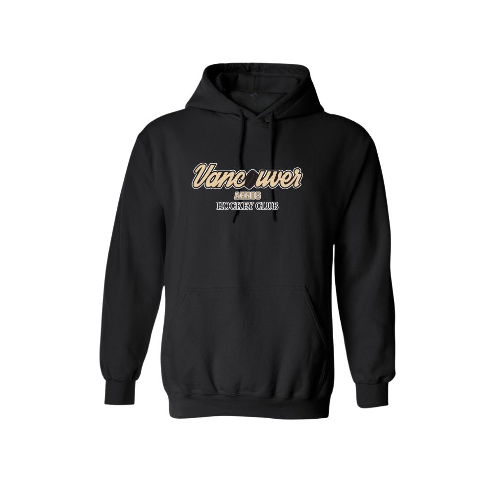 Aeros Felt Applique & Embroidered "Vancouver Aeros Hockey Club" Hoodie - Unisex