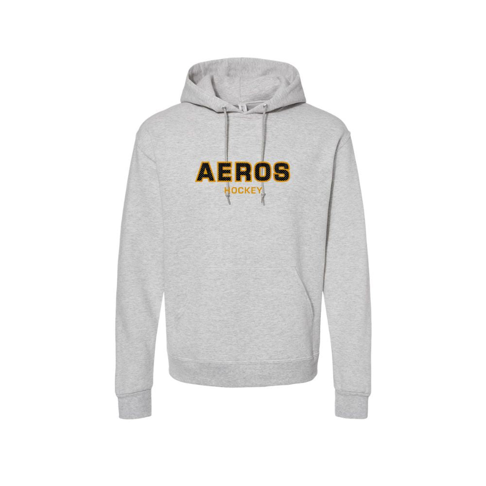 Aeros Mesh Applique "Aeros Hockey" Logo Hoodie - Adult
