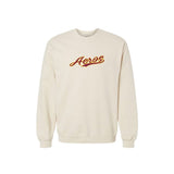Aeros Embroidered Cross Stitch Logo Crewneck Sweatshirt - Unisex