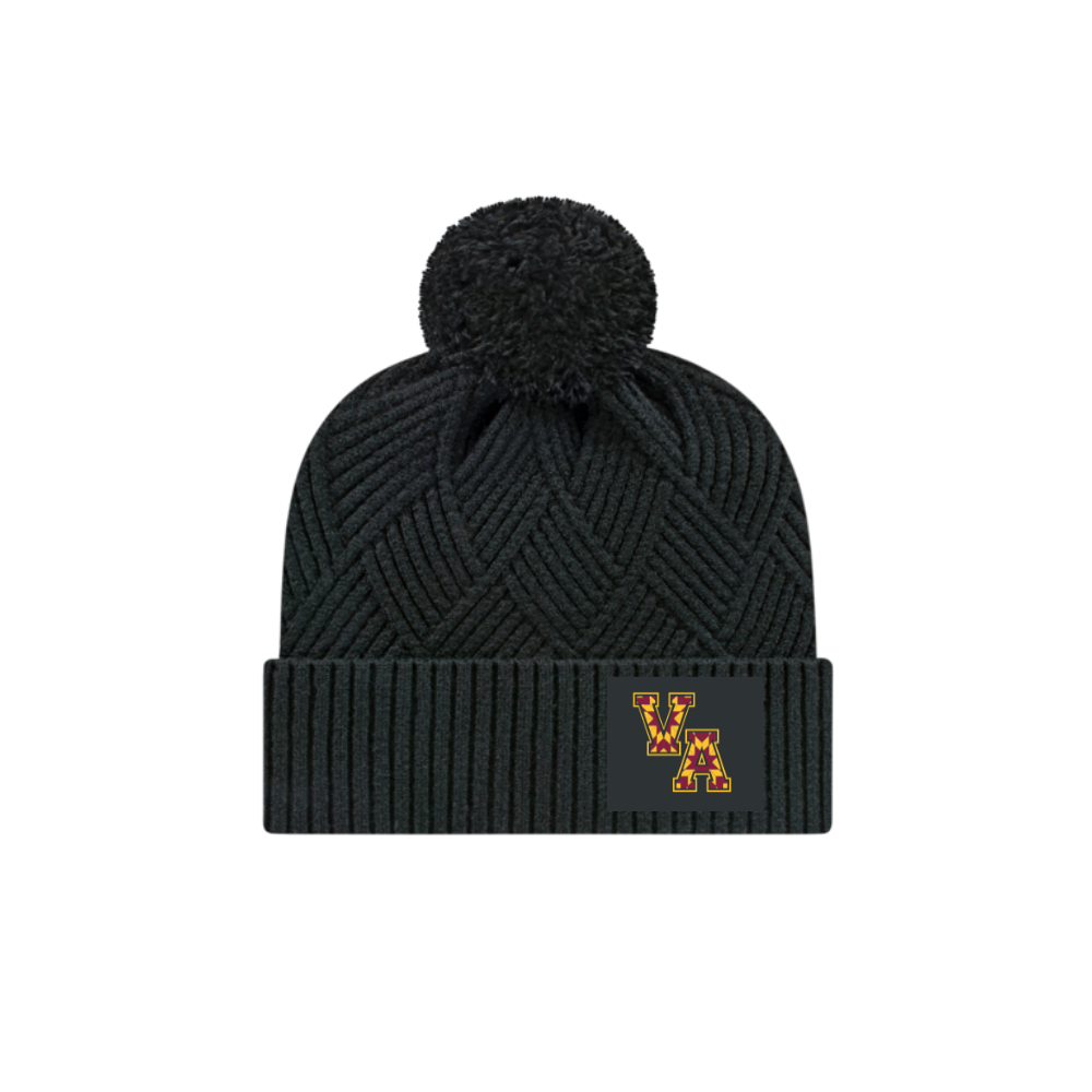 Vancouver Aeros VA Logo Premium Diagonal Weave Pom Toque