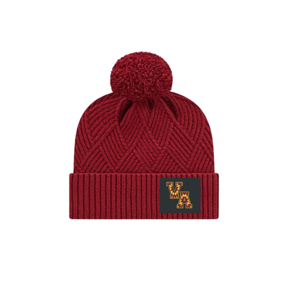 Vancouver Aeros VA Logo Premium Diagonal Weave Pom Toque