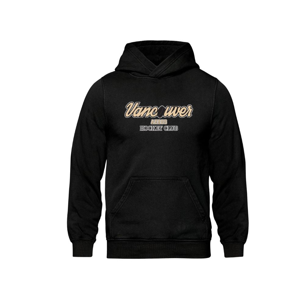 Aeros Embriodered Logo Weekender Vintage Wash Hoodie