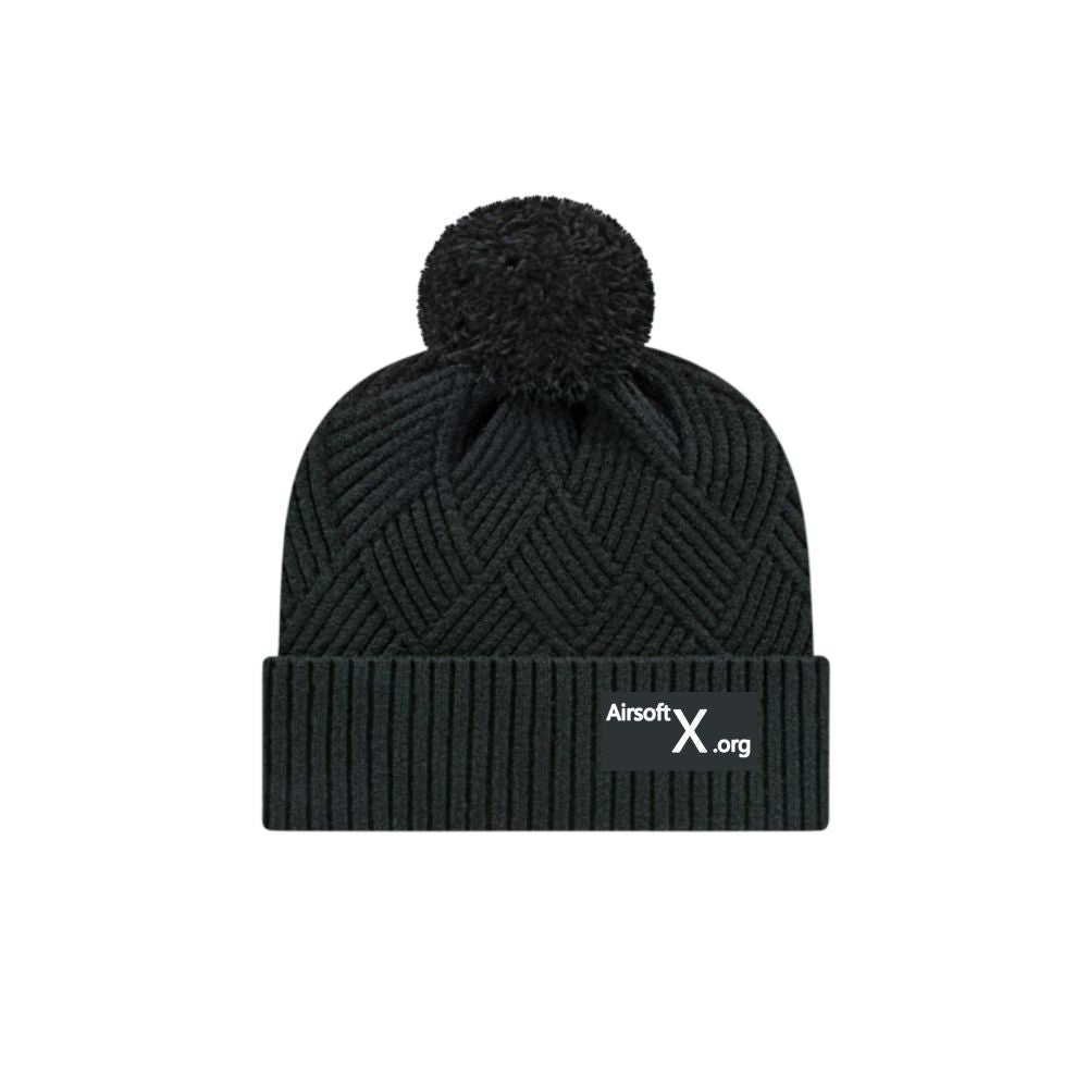 AirsoftX Premium Diagonal Weave Pom Toque