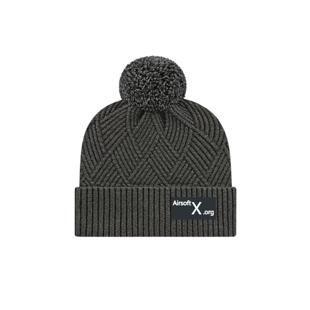 AirsoftX Premium Diagonal Weave Pom Toque