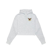 Angels Drop Shoulder 1/2 Zip Cropped Hoodie
