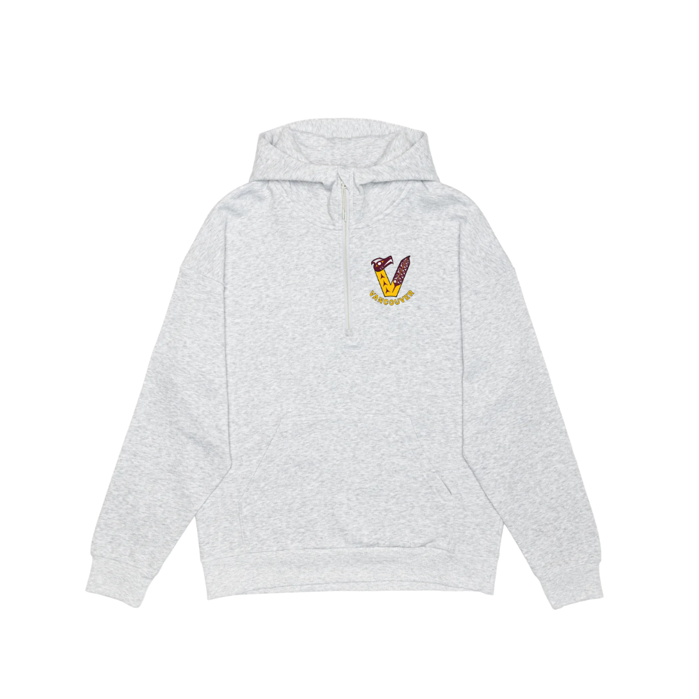 Angels Indigenous Drop Shoulder 1/2 Zip Hoodie