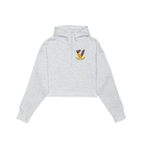 Angels Indigenous Drop Shoulder 1/2 Zip Hoodie - Cropped