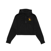 Angels Indigenous Drop Shoulder 1/2 Zip Hoodie - Cropped