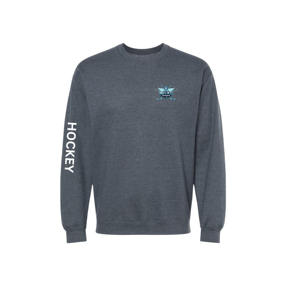 Angels on Ice Crewneck Left Chest Print Logo - Adult