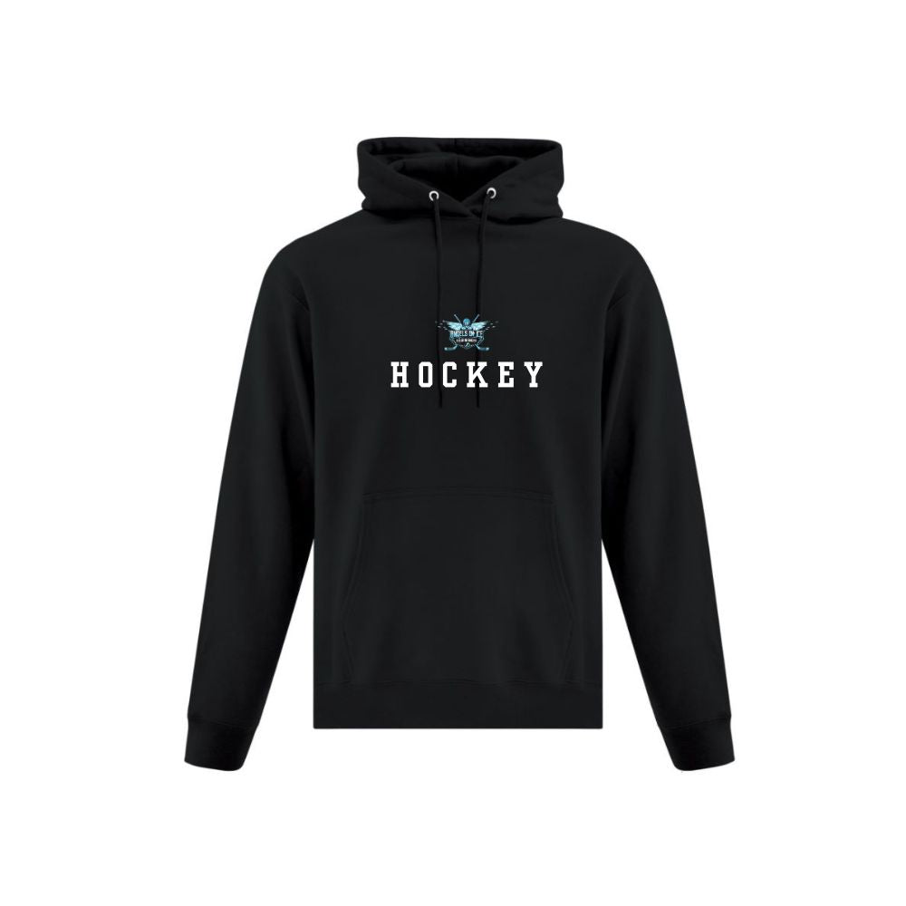 Angels on Ice Hockey Print Front Logo Hoodie - Adult