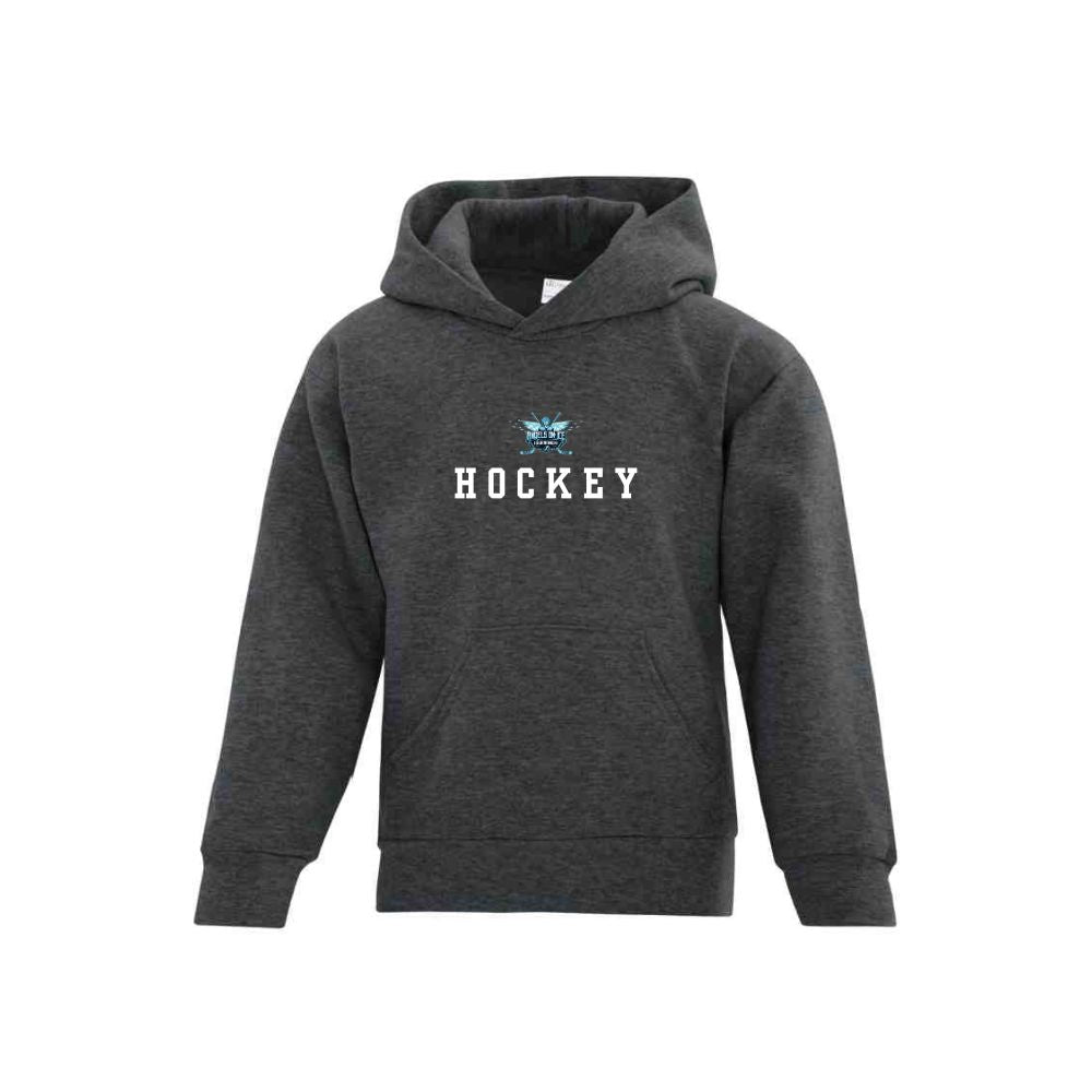 Angels on Ice Hockey Print Front Logo Hoodie - Youth