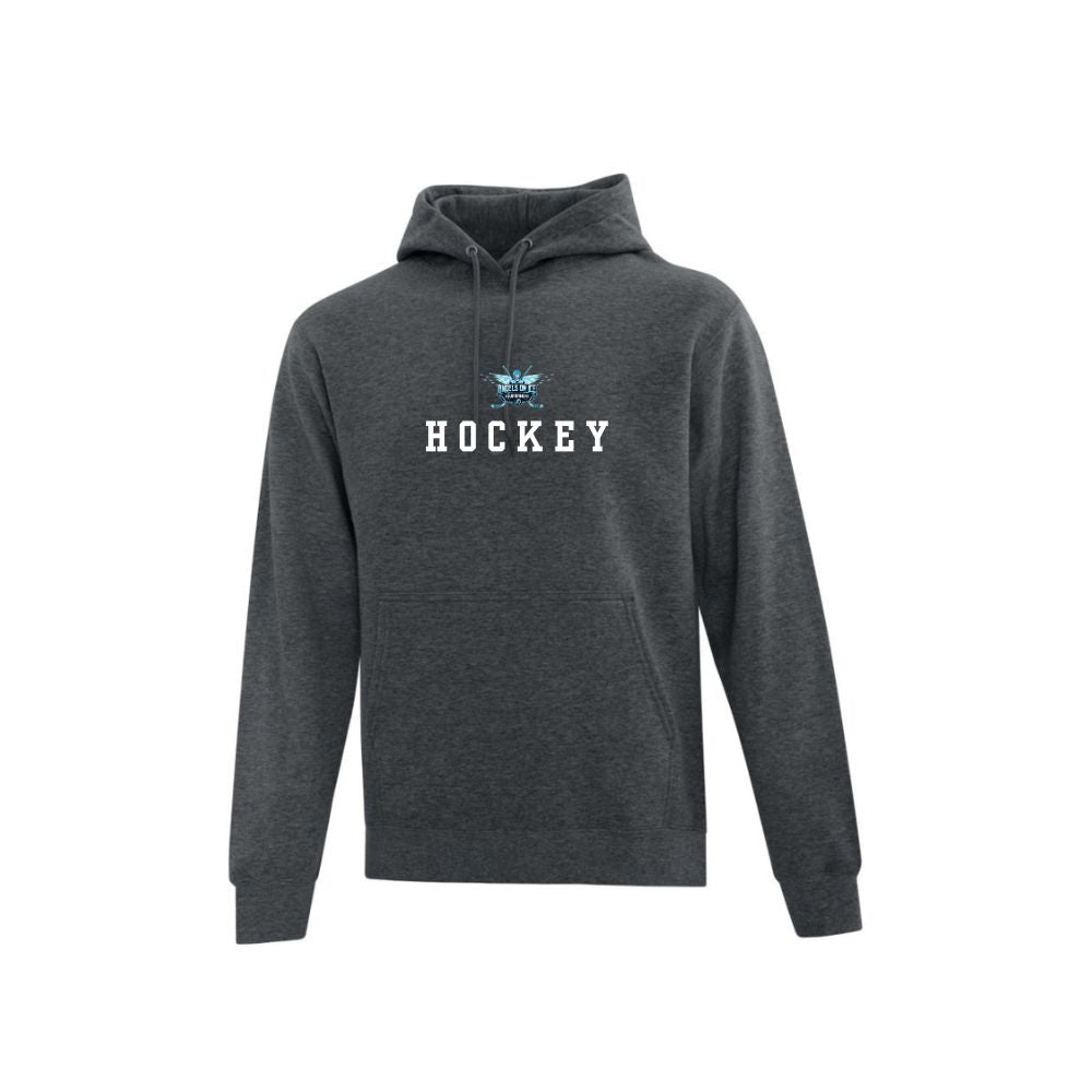 Angels on Ice Hockey Print Front Logo Hoodie - Adult