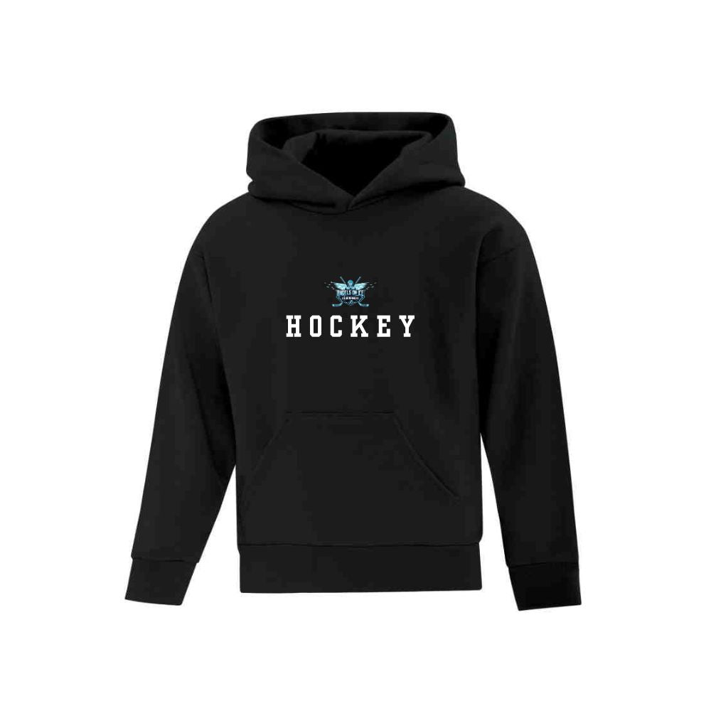 Angels on Ice Hockey Print Front Logo Hoodie - Youth