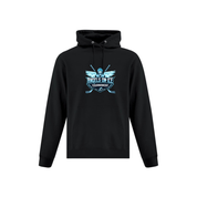 Angels on Ice Print Front Logo Hoodie - Adult