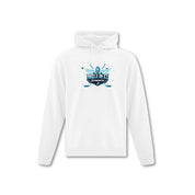 Angels on Ice Print Front Logo Hoodie - Adult