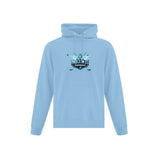 Angels on Ice Print Front Logo Hoodie - Adult
