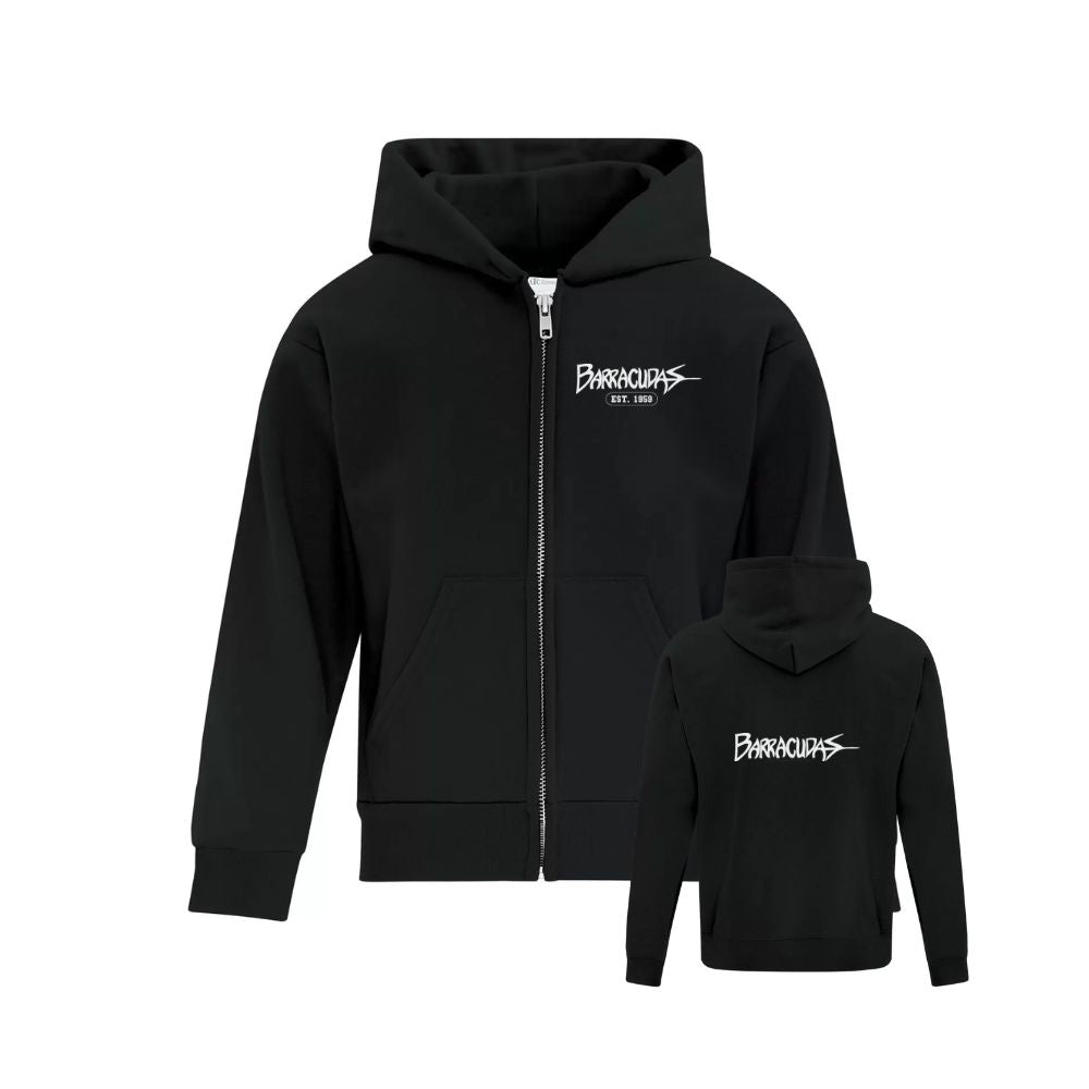 BBY Barracudas Zip Hoodie - Youth