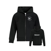 BBY Barracudas Embroidered Left Chest & Pressed Back Logo Zip Hoodie - Youth