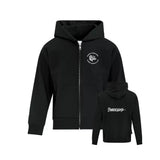 BBY Barracudas Embroidered Left Chest & Pressed Back Logo Zip Hoodie - Youth