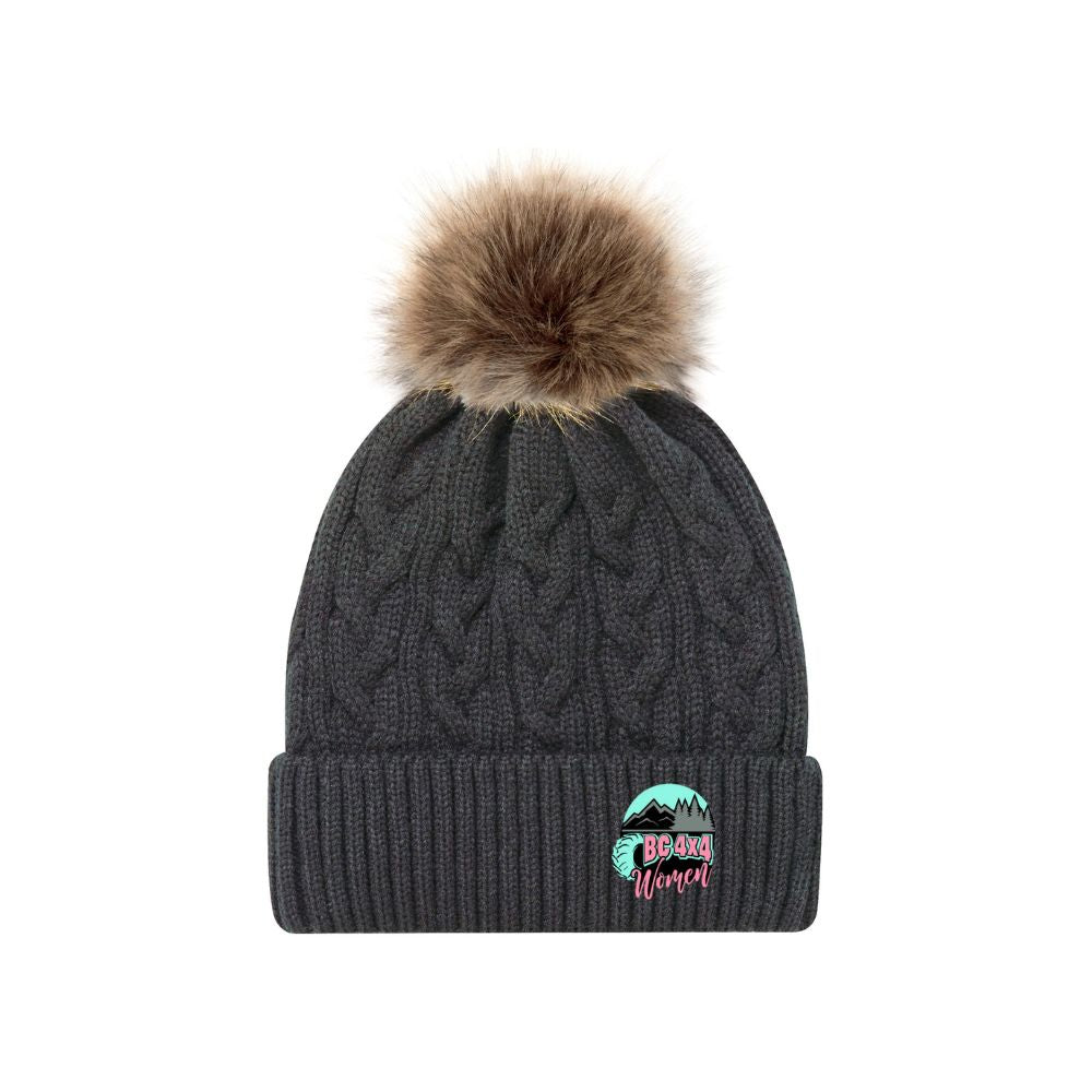 BC 4x4 Women Pom Toque with Pastel Color Logo