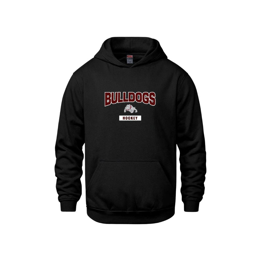 BMHA Bulldogs CSW Hoodie - Youth - Applique & Embroidered Bulldogs Hockey Logo