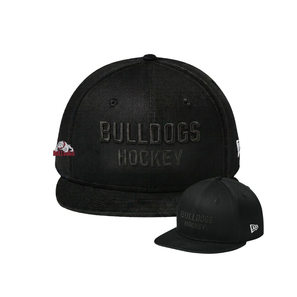 BMHA Bulldogs New Era 9Fifty Flat Bill Hat with Tone on Tone Bulldogs Hockey