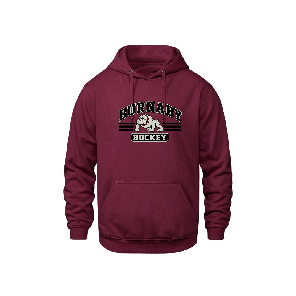 BMHA Bulldogs CSW Hoodie - Embroidered Burnaby Hockey Logo - Youth