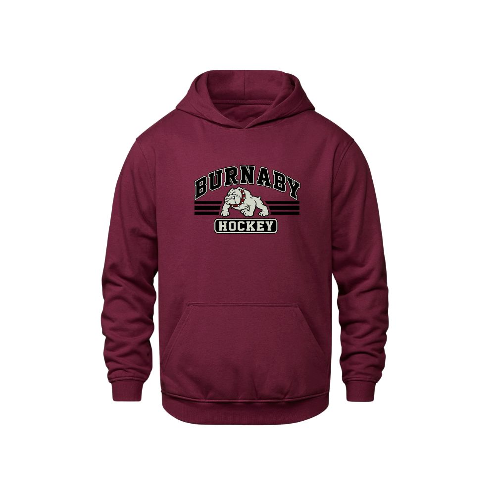 BMHA Bulldogs CSW Hoodie - Embroidered Burnaby Hockey Logo - Adult
