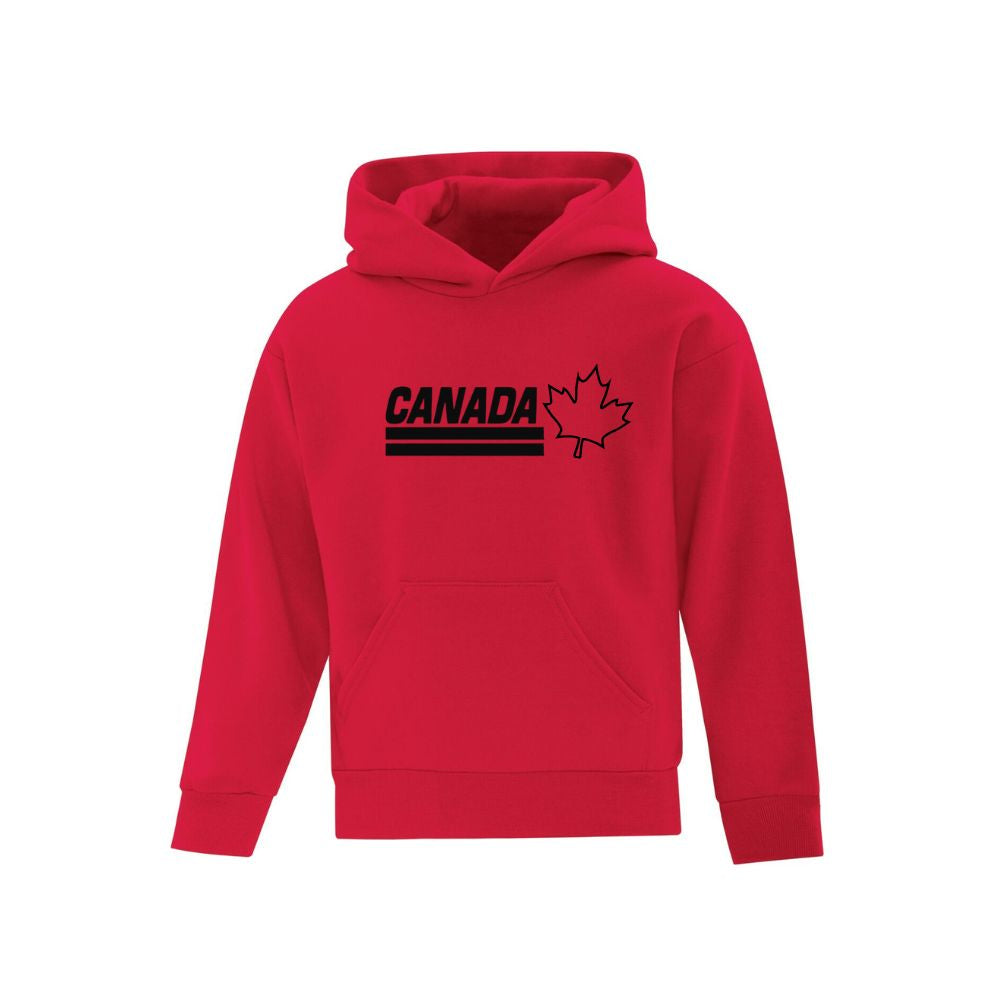 Canada Applique & Embroidered Logo Hoodie - Youth