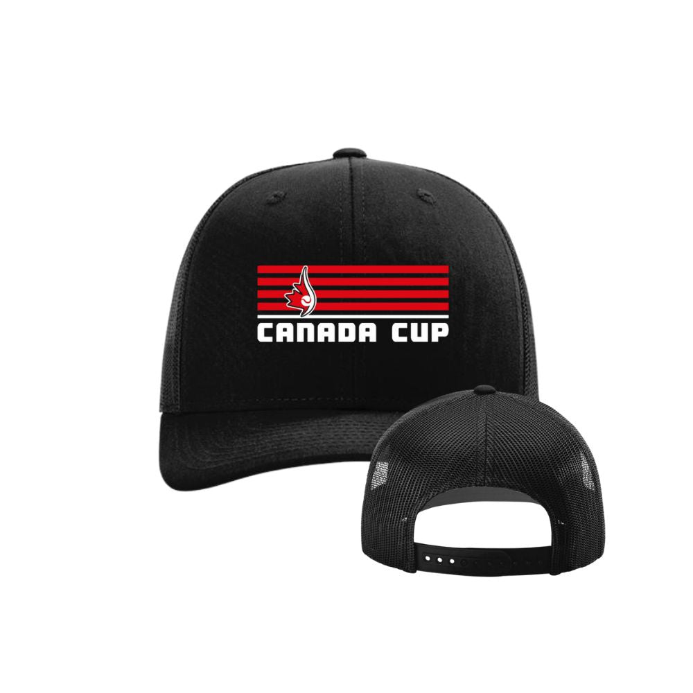 Canada Cup 2025 112 Stripe Logo Trucker Hat